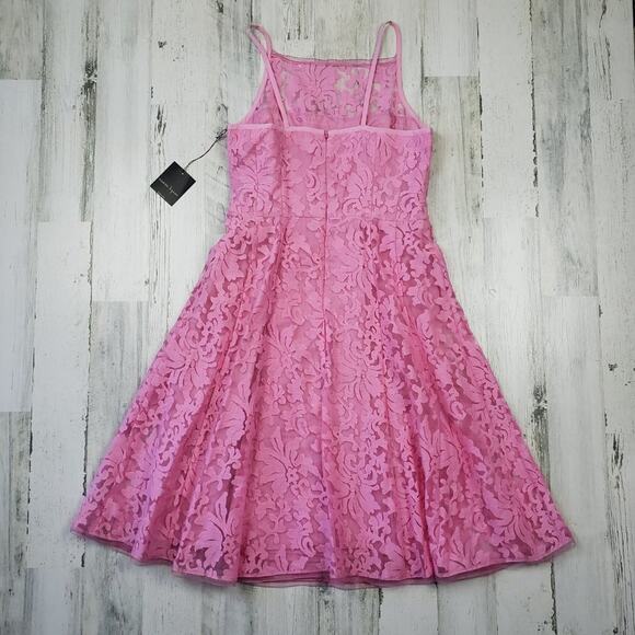 NWT Nanette Lepore Pink A-Line Mini Beach Breeze Petal Dress Women's Size 10 - Picture 6 of 11